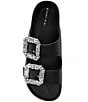 Gianni Bini Floatie Rhinestone Buckle EVA Pool Slide Sandals, Black - Image 5