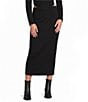 Gianni Bini Fold Over Knit Bodycon Maxi Skirt - Image 1