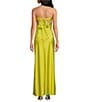 Gianni Bini Francesca Satin Strapless Slip Dress, Color:Chartreuse - Image 2