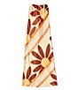 Gianni Bini Francesca Strapless Print Satin Dress, Color:Sunburst - Image 6