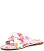 Color:Pink/Multi - Image 4 - Gabbie Floral Print Knotted Flat Sandals