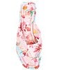 Color:Pink/Multi - Image 5 - Gabbie Floral Print Knotted Flat Sandals