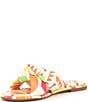 Color:Geo/Multi - Image 4 - Gabbie Geometric Print Knotted Flat Sandals