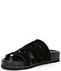 Color:Black - Image 4 - Gaige Suede Footbed Sandals