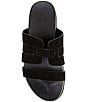 Color:Black - Image 5 - Gaige Suede Footbed Sandals