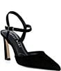 Gianni Bini Geno Suede Ankle Strap Pointed Toe Pumps - Image 1