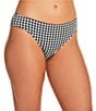 Gianni Bini Gingham Retro Hipster Swim Bottom - Image 1