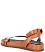 Color:Vacay Tan - Image 3 - Grayson Leather Footbed Platform Toe Loop Sandals
