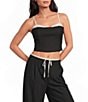 Gianni Bini Hannah Sweetheart Neckline Drapey Viscose Blend Coordinating Cami Top - Image 1