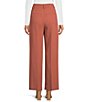 Color:Burnt Sienna - Image 2 - Hartley Crepe Pleated Straight Wide Leg Coordinating Pants