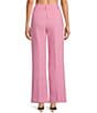 Gianni Bini Hartley Crepe Pleated Straight Wide Leg Coordinating Pants, Color:Pink - Image 2