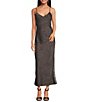 Gianni Bini Haven Satin Leopard Print V-Neck Sleeveless Full Length Slip Dress - Image 1