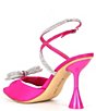 Gianni Bini Haydn Satin Rhinestone Bow Ankle Strap Dress Heels | Dillard's