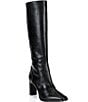 Gianni Bini Iverson Leather Slim Block Heel Tall Boots - Image 1