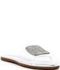 Gianni Bini Jaxx Clear Mismatched Rhinestone Ornament Flat Slide Sandals - Image 1