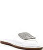 Gianni Bini Jaxx Clear Mismatched Rhinestone Ornament Flat Slide Sandals - Image 1