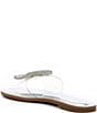 Gianni Bini Jaxx Clear Mismatched Rhinestone Ornament Flat Slide Sandals - Image 4