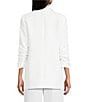 Gianni Bini Jemma Ruched 3/4 Sleeve Shawl Collar Twill Boyfriend Blazer - Image 4