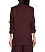 Gianni Bini Jemma Ruched 3/4 Sleeve Shawl Collar Twill Boyfriend Blazer - Image 2