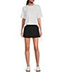 Gianni Bini Jersey Knit Crew Neck Short Sleeve Relaxed Tee Shirt, Color:White - Image 3