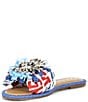 Gianni Bini Jillian Printed Mismatched Shell Ornament Slide Sandals - Image 5