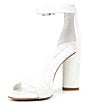 Color:White - Image 4 - Joenah Two Piece Ankle Strap Block Heel Dress Sandals