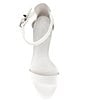 Color:White - Image 5 - Joenah Two Piece Ankle Strap Block Heel Dress Sandals