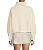 Gianni Bini Juliet Imitation Alpaca Turtleneck Long Sleeve Sweater, Color:Cream - Image 2