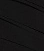 Color:Black - Image 6 - Katie One Shoulder Sleeveless Matte Jersey Mini to Midi Knit Tie Dress