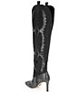 Color:Black - Image 3 - KatyannaTwo Wide Calf Rhinestone Embellished Over-The-Knee Western Dress Boots