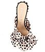Color:Light Natural/Black - Image 5 - Keily Cheetah Print Bow Detail Block Heel Sandals