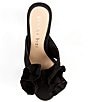 Color:Black - Image 5 - Keily Suede Bow Block Heel Sandals