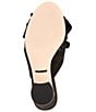 Color:Black - Image 6 - Keily Suede Bow Block Heel Sandals