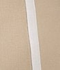 Color:Tan/White - Image 5 - Kinsley Span Knit Ribbed Cutout Halter Neck Midi Sheath Dress