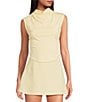 Gianni Bini Knit Mock Neck Cap Sleeve Crop Top - Image 5