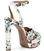 Gianni Bini Kylee Floral Tapestry Ankle Strap Platform Dress Sandals - Image 2