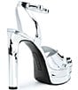 Gianni Bini Kylee Metallic Ankle Strap Platform Dress Sandals - Image 2
