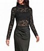 Gianni Bini Lace Mock Neck Long Sleeve Coordinating Top - Image 1