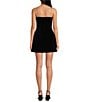 Gianni Bini Laia Velvet Square Neck Sleeveless Flounce Mini Dress, Color:Black - Image 2