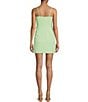Color:Pear - Image 2 - Lana Crepe Corset Scoop Neck Sleeveless Mini Dress