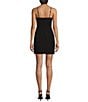 Color:Black - Image 2 - Lana Crepe Corset Scoop Neck Sleeveless Mini Dress
