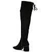 Color:Black - Image 3 - Laredo Stretch Fabric Over-the-Knee Block Heel Boots
