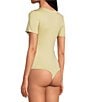 Gianni Bini Layla Short Sleeve Crew Neck Coordinating Bodysuit - Image 4