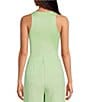 Color:Pear - Image 2 - Layla Sleeveless Racer Knit Coordinating Bodysuit