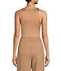 Gianni Bini Layla Sleeveless Racer Knit Coordinating Bodysuit - Image 2