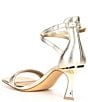 Color:Sand Gold - Image 3 - Layney Metallic Leather Square Toe Strappy Dress Sandals