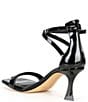 Color:Black - Image 3 - Layney Patent Square Toe Strappy Dress Sandals