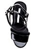 Color:Black - Image 5 - Lexey Patent Ankle Strap Platform Dress Sandals