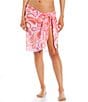 Color:Sangria Pink - Image 1 - Light My Love Swirl Pareo Swimsuit Cover-Up