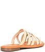 Color:Cafe Cream - Image 2 - Loreen Leather Strappy Flat Sandals